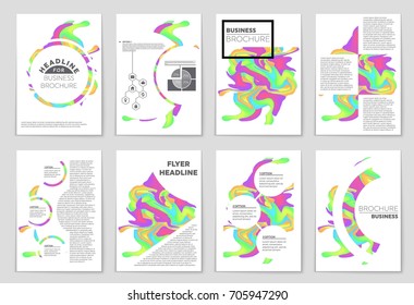 Abstract vector layout background set. For art template design, list, front page, mockup brochure theme style, banner, idea, cover, booklet, print, flyer, book, blank, card, ad, sign, sheet, a4