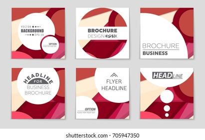 Abstract vector layout background set. For art template design, list, front page, mockup brochure theme style, banner, idea, cover, booklet, print, flyer, book, blank, card, ad, sign, sheet,, a4.