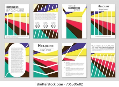 Abstract vector layout background set. For art template design, list, front page, mockup brochure theme style, banner, idea, cover, booklet, print, flyer, book, blank, card, ad, sign, sheet,, a4.