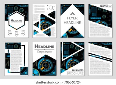 Abstract vector layout background set. For art template design, list, front page, mockup brochure theme style, banner, idea, cover, booklet, print, flyer, book, blank, card, ad, sign, sheet, a4.
