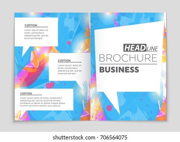 Abstract vector layout background set. For art template design, list, front page, mockup brochure theme style, banner, idea, cover, booklet, print, flyer, book, blank, card, ad, sign, sheet, a4