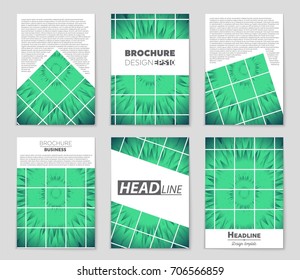 Abstract vector layout background set. For art template design, list, front page, mockup brochure theme style, banner, idea, cover, booklet, print, flyer, book, blank, card, ad, sign, sheet, a4.