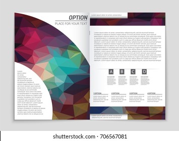 Abstract vector layout background set. For art template design, list, front page, mockup brochure theme style, banner, idea, cover, booklet, print, flyer, book, blank, card, ad, sign, sheet, a4