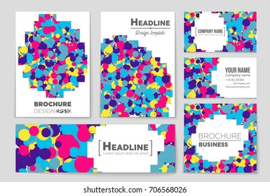 Abstract vector layout background set. For art template design, list, front page, mockup brochure theme style, banner, idea, cover, booklet, print, flyer, book, blank, card, ad, sign, sheet, a4.