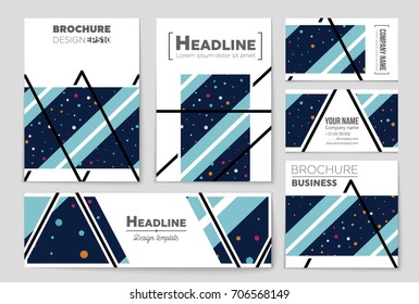 Abstract vector layout background set. For art template design, list, front page, mockup brochure theme style, banner, idea, cover, booklet, print, flyer, book, blank, card, ad, sign, sheet, a4