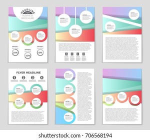 Abstract vector layout background set. For art template design, list, front page, mockup brochure theme style, banner, idea, cover, booklet, print, flyer, book, blank, card, ad, sign, sheet,, a4.