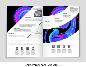 Abstract vector layout background set. For art template design, list, front page, mockup brochure theme style, banner, idea, cover, booklet, print, flyer, book, blank, card, ad, sign, sheet, a4