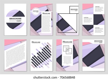 Abstract vector layout background set. For art template design, list, front page, mockup brochure theme style, banner, idea, cover, booklet, print, flyer, book, blank, card, ad, sign, sheet,, a4.