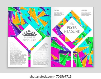 Abstract vector layout background set. For art template design, list, front page, mockup brochure theme style, banner, idea, cover, booklet, print, flyer, book, blank, card, ad, sign, sheet, a4.