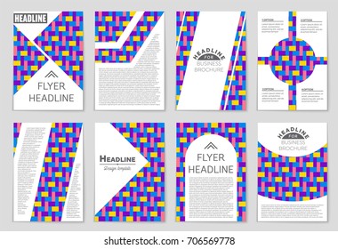 Abstract vector layout background set. For art template design, list, front page, mockup brochure theme style, banner, idea, cover, booklet, print, flyer, book, blank, card, ad, sign, sheet, a4