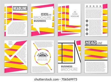 Abstract vector layout background set. For art template design, list, front page, mockup brochure theme style, banner, idea, cover, booklet, print, flyer, book, blank, card, ad, sign, sheet, a4.