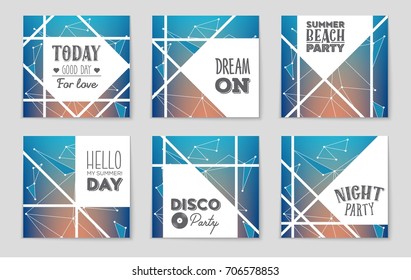 Abstract vector layout background set. For art template design, list, front page, mockup brochure theme style, banner, idea, cover, booklet, print, flyer, book, blank, card, ad, sign, sheet, a4.