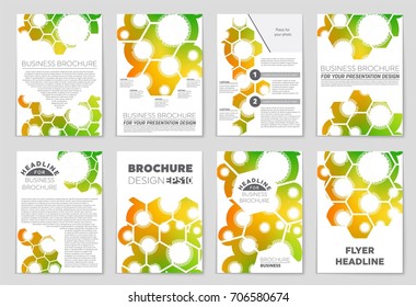 Abstract vector layout background set. For art template design, list, front page, mockup brochure theme style, banner, idea, cover, booklet, print, flyer, book, blank, card, ad, sign, sheet, a4.