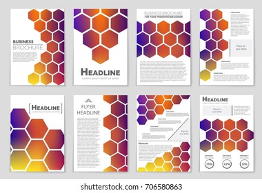 Abstract vector layout background set. For art template design, list, front page, mockup brochure theme style, banner, idea, cover, booklet, print, flyer, book, blank, card, ad, sign, sheet,, a4.