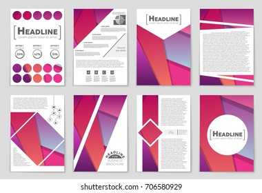 Abstract vector layout background set. For art template design, list, front page, mockup brochure theme style, banner, idea, cover, booklet, print, flyer, book, blank, card, ad, sign, sheet,, a4.