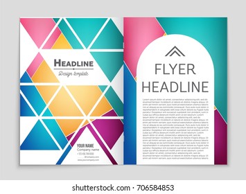 Abstract vector layout background set. For art template design, list, front page, mockup brochure theme style, banner, idea, cover, booklet, print, flyer, book, blank, card, ad, sign, sheet, a4