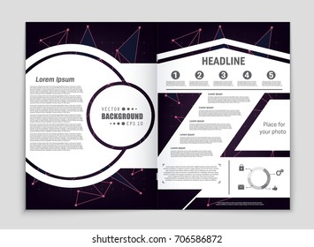 Abstract vector layout background set. For art template design, list, front page, mockup brochure theme style, banner, idea, cover, booklet, print, flyer, book, blank, card, ad, sign, sheet, a4.