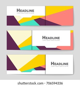 Abstract vector layout background set. For art template design, list, front page, mockup brochure theme style, banner, idea, cover, booklet, print, flyer, book, blank, card, ad, sign, sheet, a4