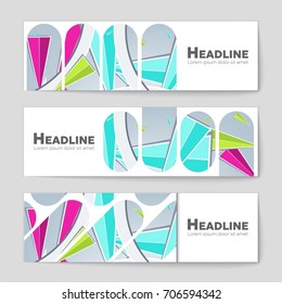 Abstract vector layout background set. For art template design, list, front page, mockup brochure theme style, banner, idea, cover, booklet, print, flyer, book, blank, card, ad, sign, sheet, a4.