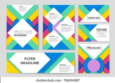 Abstract vector layout background set. For art template design, list, front page, mockup brochure theme style, banner, idea, cover, booklet, print, flyer, book, blank, card, ad, sign, sheet,, a4.