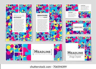 Abstract vector layout background set. For art template design, list, front page, mockup brochure theme style, banner, idea, cover, booklet, print, flyer, book, blank, card, ad, sign, sheet, a4.
