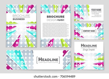 Abstract vector layout background set. For art template design, list, front page, mockup brochure theme style, banner, idea, cover, booklet, print, flyer, book, blank, card, ad, sign, sheet, a4.