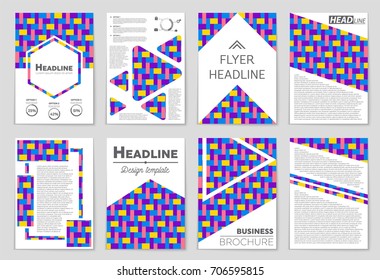 Abstract vector layout background set. For art template design, list, front page, mockup brochure theme style, banner, idea, cover, booklet, print, flyer, book, blank, card, ad, sign, sheet, a4