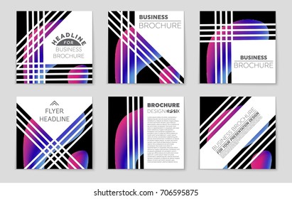Abstract vector layout background set. For art template design, list, front page, mockup brochure theme style, banner, idea, cover, booklet, print, flyer, book, blank, card, ad, sign, sheet, a4