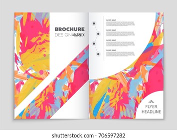 Abstract vector layout background set. For art template design, list, front page, mockup brochure theme style, banner, idea, cover, booklet, print, flyer, book, blank, card, ad, sign, sheet, a4