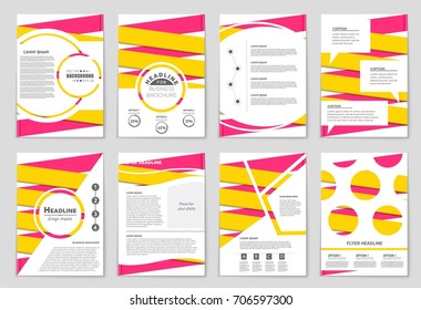 Abstract vector layout background set. For art template design, list, front page, mockup brochure theme style, banner, idea, cover, booklet, print, flyer, book, blank, card, ad, sign, sheet, a4.