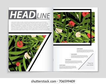 Abstract vector layout background set. For art template design, list, front page, mockup brochure theme style, banner, idea, cover, booklet, print, flyer, book, blank, card, ad, sign, sheet, a4