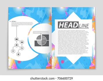 Abstract vector layout background set. For art template design, list, front page, mockup brochure theme style, banner, idea, cover, booklet, print, flyer, book, blank, card, ad, sign, sheet, a4