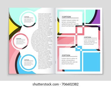 Abstract vector layout background set. For art template design, list, front page, mockup brochure theme style, banner, idea, cover, booklet, print, flyer, book, blank, card, ad, sign, sheet,, a4.