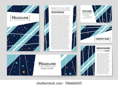 Abstract vector layout background set. For art template design, list, front page, mockup brochure theme style, banner, idea, cover, booklet, print, flyer, book, blank, card, ad, sign, sheet, a4