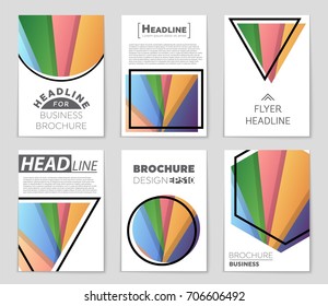 Abstract vector layout background set. For art template design, list, front page, mockup brochure theme style, banner, idea, cover, booklet, print, flyer, book, blank, card, ad, sign, sheet,, a4.