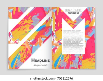 Abstract vector layout background set. For art template design, list, front page, mockup brochure theme style, banner, idea, cover, booklet, print, flyer, book, blank, card, ad, sign, sheet, a4