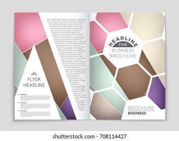 Abstract vector layout background set. For art template design, list, front page, mockup brochure theme style, banner, idea, cover, booklet, print, flyer, book, blank, card, ad, sign, sheet, a4