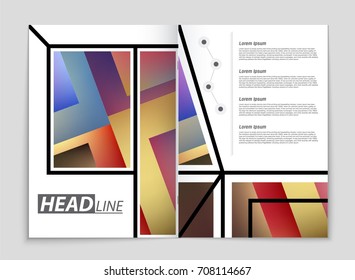 Abstract vector layout background set. For art template design, list, front page, mockup brochure theme style, banner, idea, cover, booklet, print, flyer, book, blank, card, ad, sign, sheet, a4