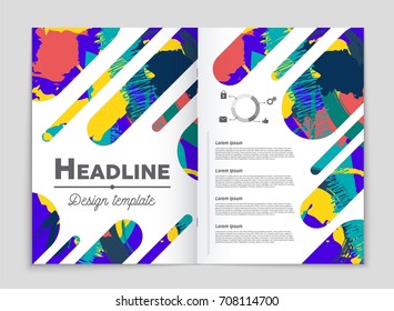 Abstract vector layout background set. For art template design, list, front page, mockup brochure theme style, banner, idea, cover, booklet, print, flyer, book, blank, card, ad, sign, sheet, a4