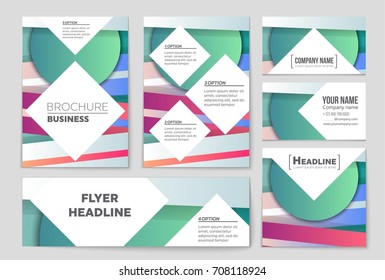 Abstract vector layout background set. For art template design, list, front page, mockup brochure theme style, banner, idea, cover, booklet, print, flyer, book, blank, card, ad, sign, sheet,, a4.