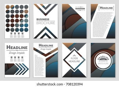 Abstract vector layout background set. For art template design, list, front page, mockup brochure theme style, banner, idea, cover, booklet, print, flyer, book, blank, card, ad, sign, sheet,, a4.