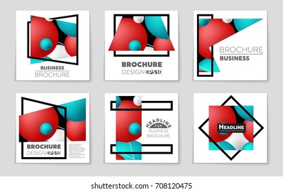 Abstract vector layout background set. For art template design, list, front page, mockup brochure theme style, banner, idea, cover, booklet, print, flyer, book, blank, card, ad, sign, sheet, a4.