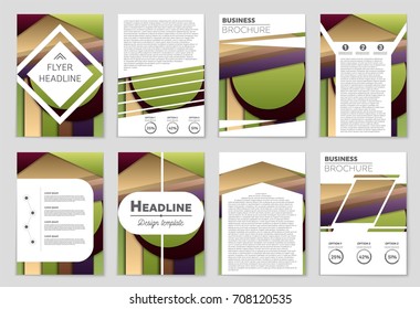 Abstract vector layout background set. For art template design, list, front page, mockup brochure theme style, banner, idea, cover, booklet, print, flyer, book, blank, card, ad, sign, sheet,, a4. - Shutterstock ID 708120535
