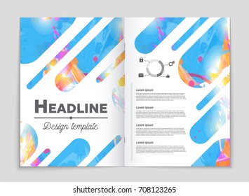 Abstract vector layout background set. For art template design, list, front page, mockup brochure theme style, banner, idea, cover, booklet, print, flyer, book, blank, card, ad, sign, sheet, a4