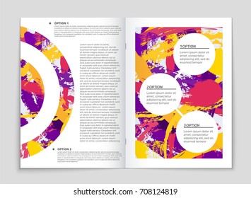 Abstract vector layout background set. For art template design, list, front page, mockup brochure theme style, banner, idea, cover, booklet, print, flyer, book, blank, card, ad, sign, sheet, a4