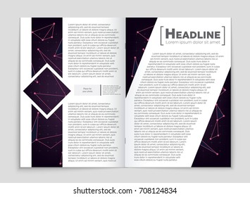 Abstract vector layout background set. For art template design, list, front page, mockup brochure theme style, banner, idea, cover, booklet, print, flyer, book, blank, card, ad, sign, sheet, a4.