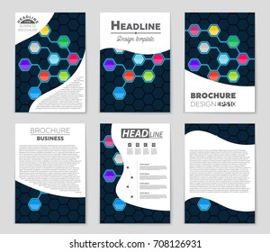 Abstract vector layout background set. For art template design, list, front page, mockup brochure theme style, banner, idea, cover, booklet, print, flyer, book, blank, card, ad, sign, sheet, a4.