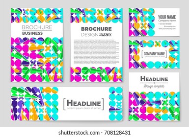 Abstract vector layout background set. For art template design, list, front page, mockup brochure theme style, banner, idea, cover, booklet, print, flyer, book, blank, card, ad, sign, sheet, a4.