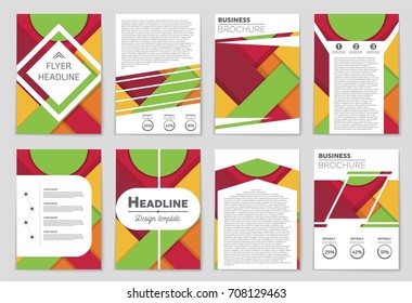 Abstract vector layout background set. For art template design, list, front page, mockup brochure theme style, banner, idea, cover, booklet, print, flyer, book, blank, card, ad, sign, sheet,, a4.