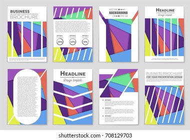 Abstract vector layout background set. For art template design, list, front page, mockup brochure theme style, banner, idea, cover, booklet, print, flyer, book, blank, card, ad, sign, sheet,, a4.